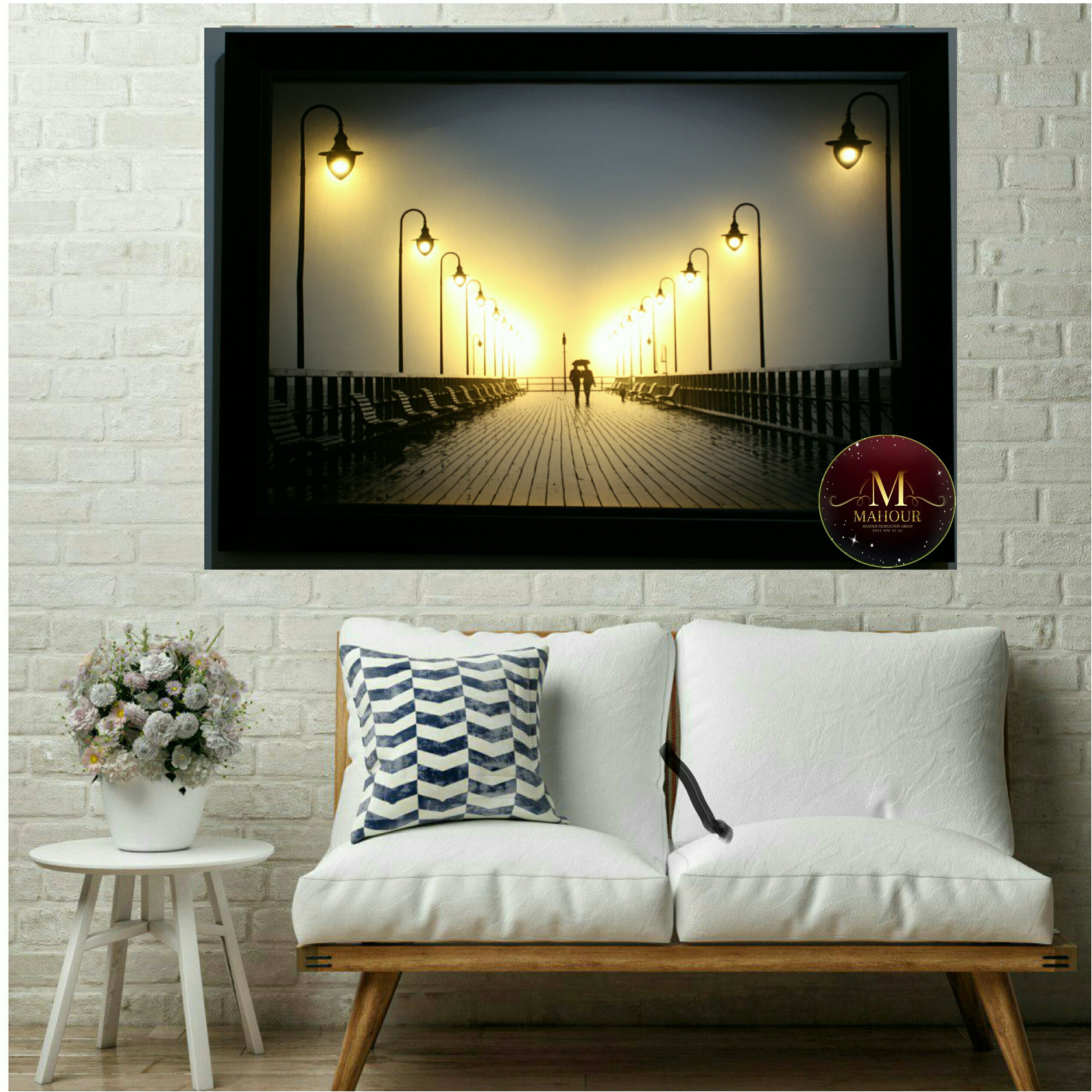 تابلو بک لایت(طرح اسکله)