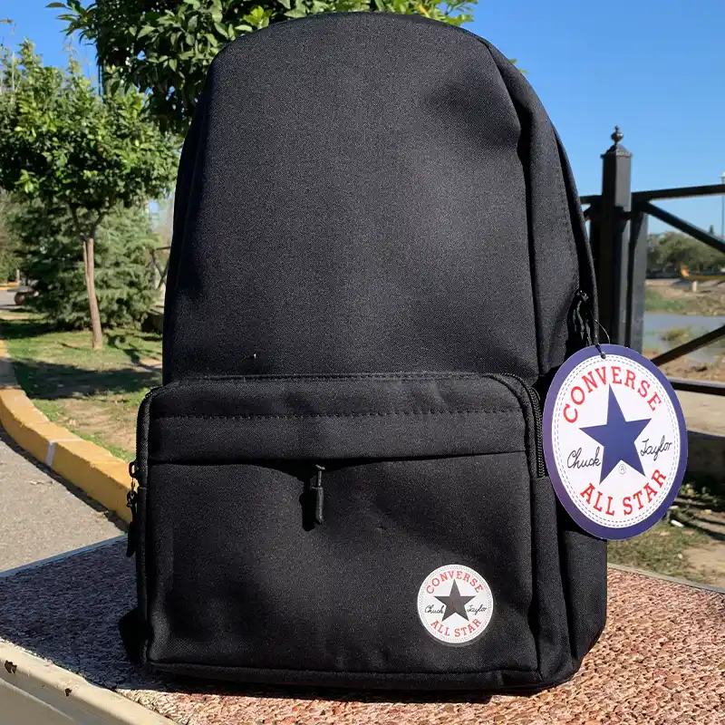 کوله پشتی آل استار مشکی ساده - کوله مشکی کانورس