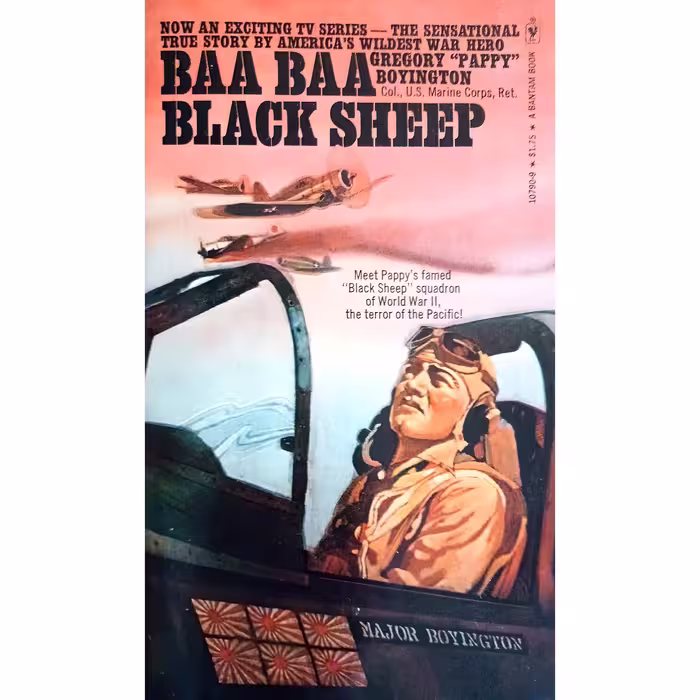 کتاب زبان اصلی Baa Baa Black Sheep اثر Gregory Boyington انتشارات Bantam Books