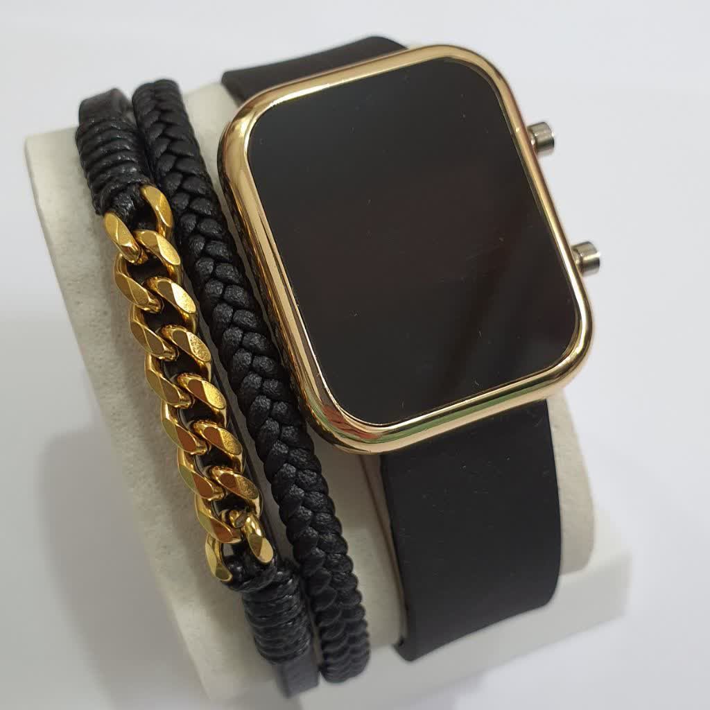 ساعتمچی ال ای دی بند رابر Led