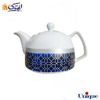 قوری چینی یونیک مدل میبد سرمه ای UN-7542