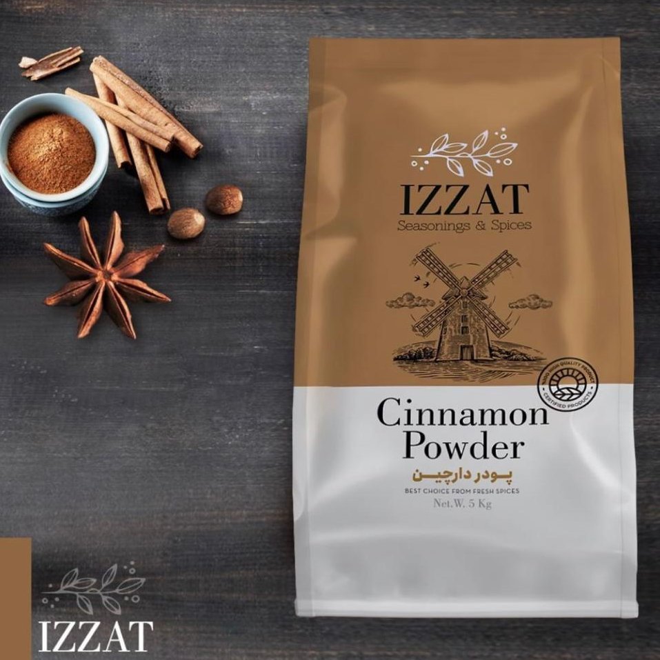 دارچین سابیده خالص  و درجه1 دربسته بندی کاملا بهداشتی کلبه شفاء