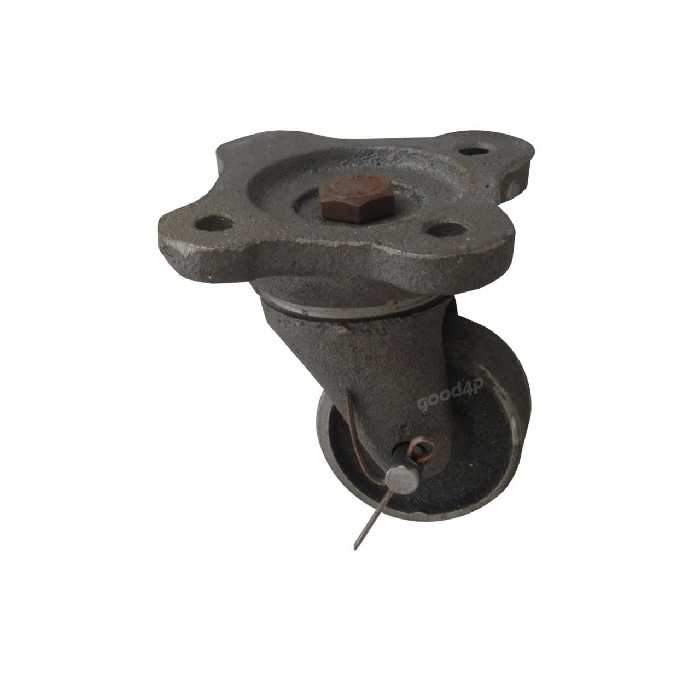 چرخ زیریخچالی چدنی روتراش قطر 50 میلی متر گردان بدون ترمز ابتکار نوین