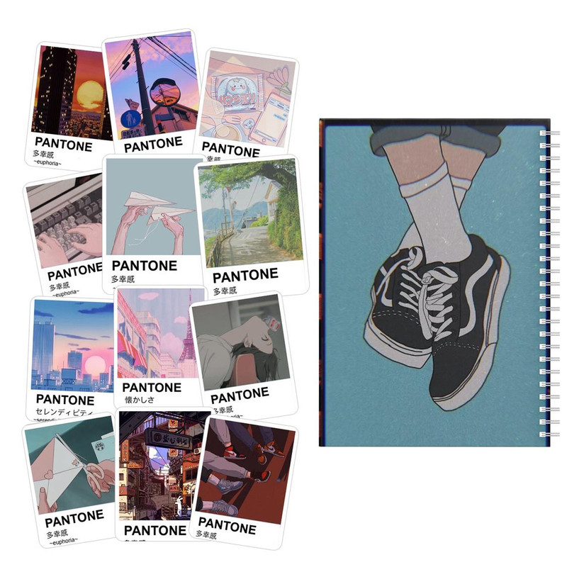 دفتر یادداشت باژیکان طرح انیمه پنتون 90s کد 20111765 به همراه برچسب مجموعه 12 عددی