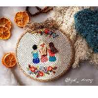 قاب گلدوزی دوستانه 16