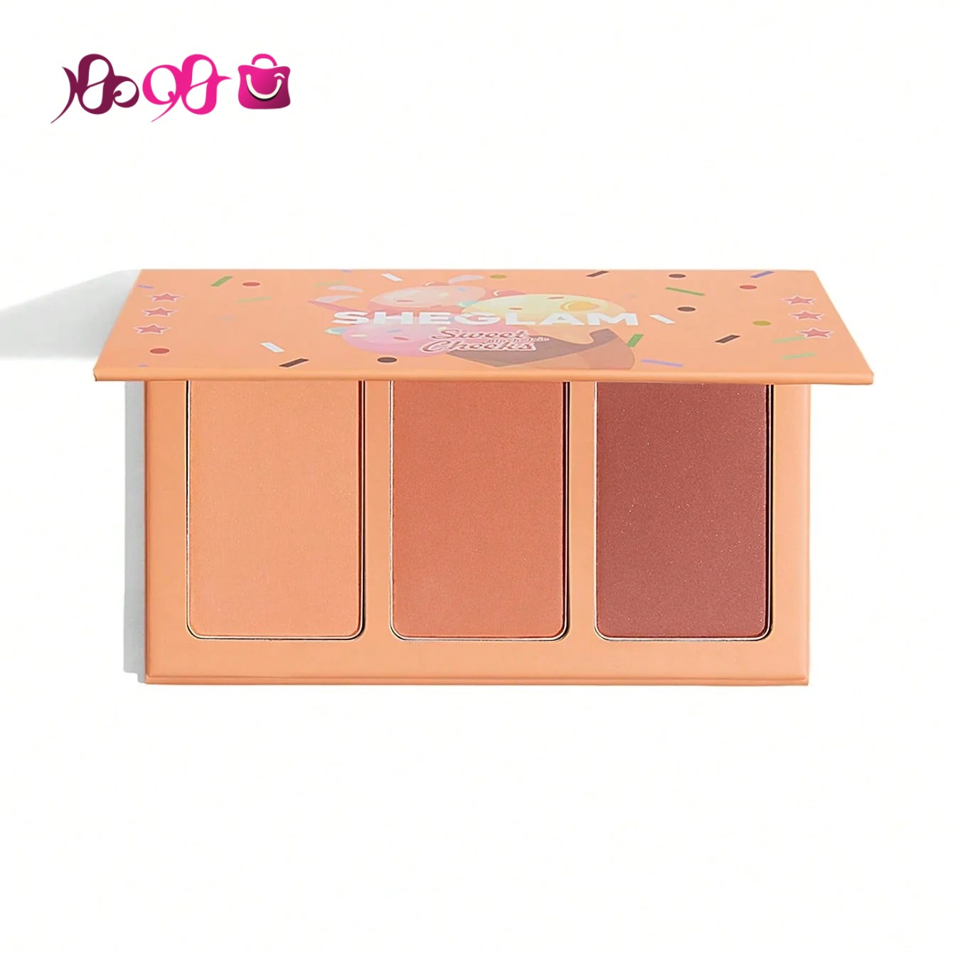 پالت رژگونه شیگلم 3 رنگ مدل Sweet Cheeks Blush Trio