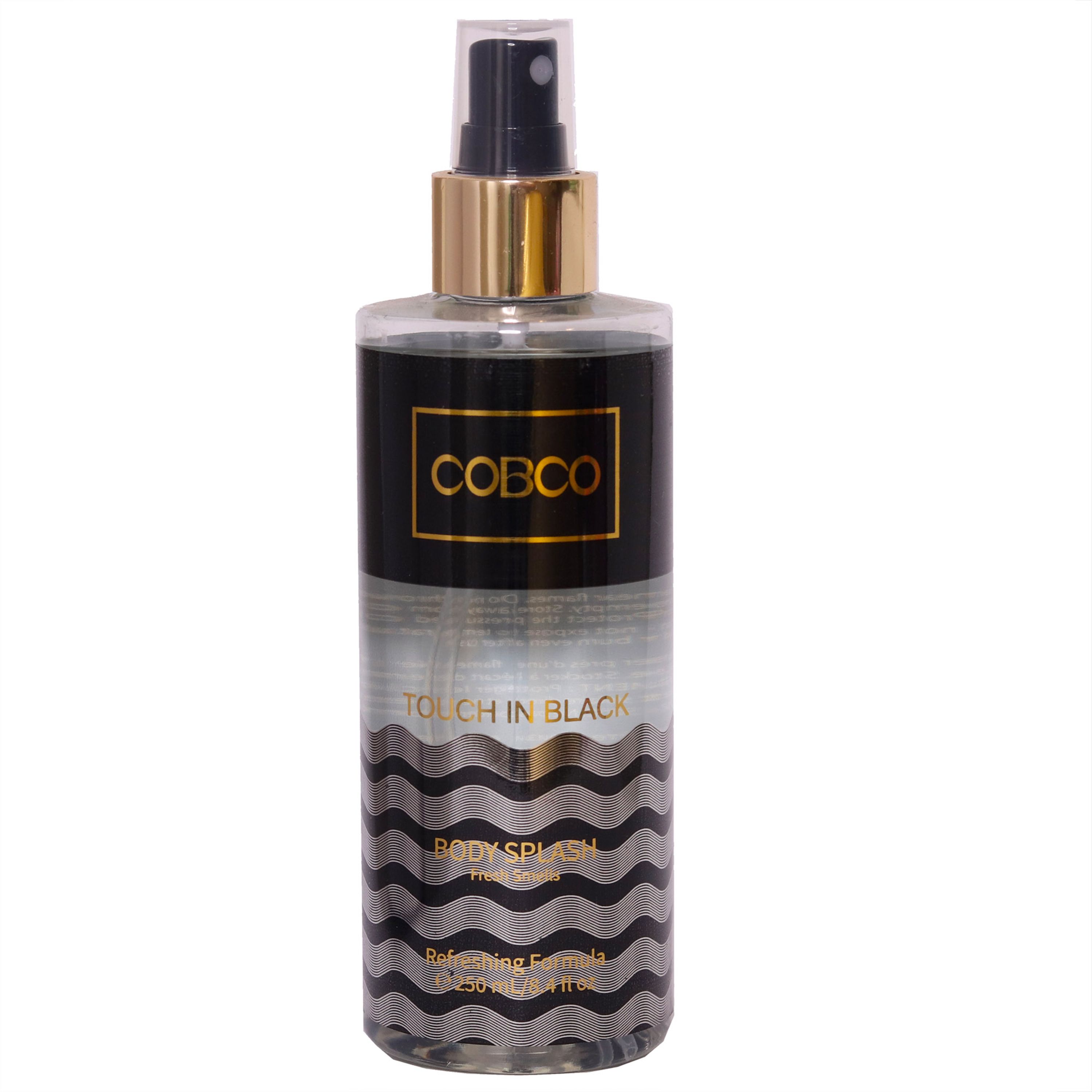 بادی اسپلش مردانه کوبکو مدل Touch in black حجم 250 میلی لیتر