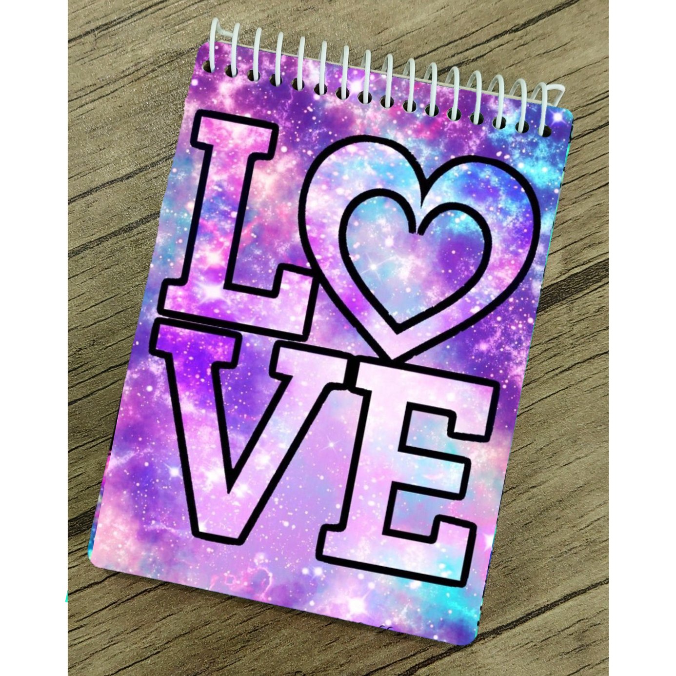 دفتر  با کاغذ کرافت طرح اکلیلی دخترانه  love لاو 3 ملزومات بولت ژورنال و اسکریپ بوک