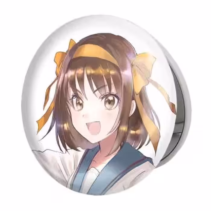 آینه جیبی خندالو طرح هاروهی انیمه ناپدید شدن هارومی سوزومیا The Disappearance of Haruhi Suzumiya مدل تاشو کد 23120