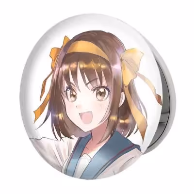آینه جیبی خندالو طرح هاروهی انیمه ناپدید شدن هارومی سوزومیا The Disappearance of Haruhi Suzumiya مدل تاشو کد 23120