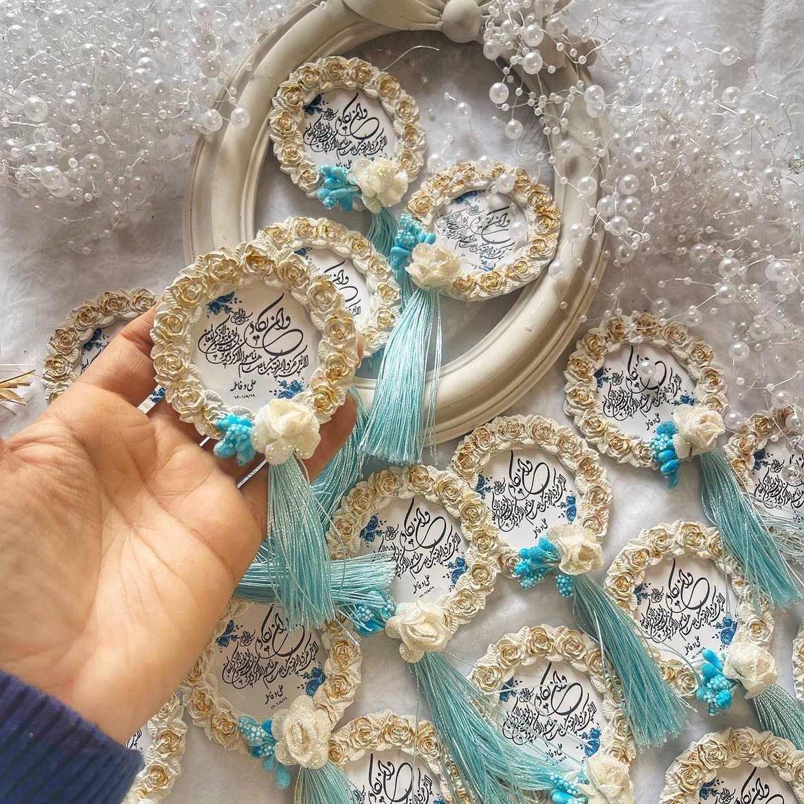 گیفت قاب وان یکاد فیروزه ای بسته 10 عددی 