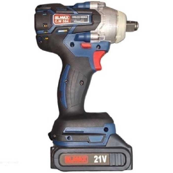 بکس شارژی 21 ولت براش لس المکس مدل 584 با دو عدد باتری