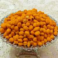 بادام‌زمینی روکش دار با طعم پیتزا نیم کیلویی