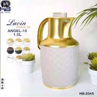 فلاسک چای شیشه قرمز