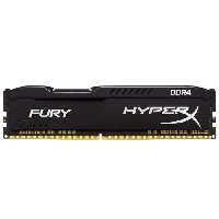 رم دسکتاپ DDR4 تک کاناله 3200 مگاهرتز CL18 کینگستون مدل HyperX Fury Black ظرفیت 16 گیگابایت