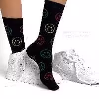 جوراب ساقدار  Smile نخ پنبه فری سایز