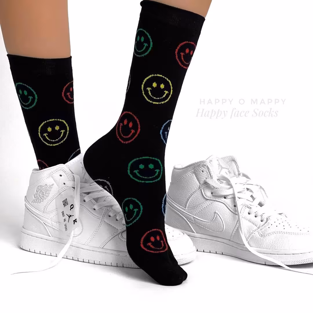 جوراب ساقدار  Smile نخ پنبه فری سایز