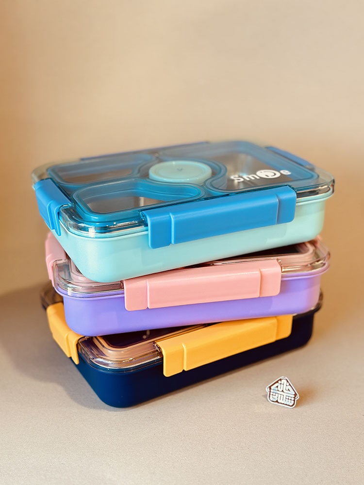 ظرف غذا 4 قسمتی SMILE کد001908