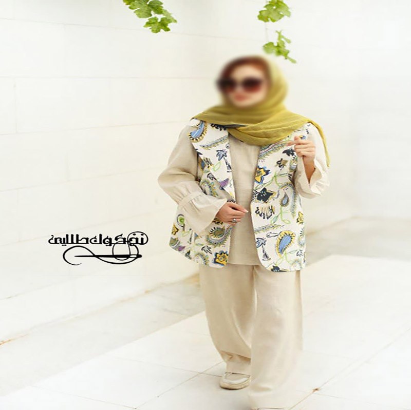ست سه تکه شومیزو شلواروجلیقه مدل بهار کد4011