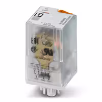 رله شیشه ای فونیکس کنتاکت دو کنتاکت 230AC و ( 8 پایه خطی 10 آمپر ) REL-OR2/L-230AC/2X21