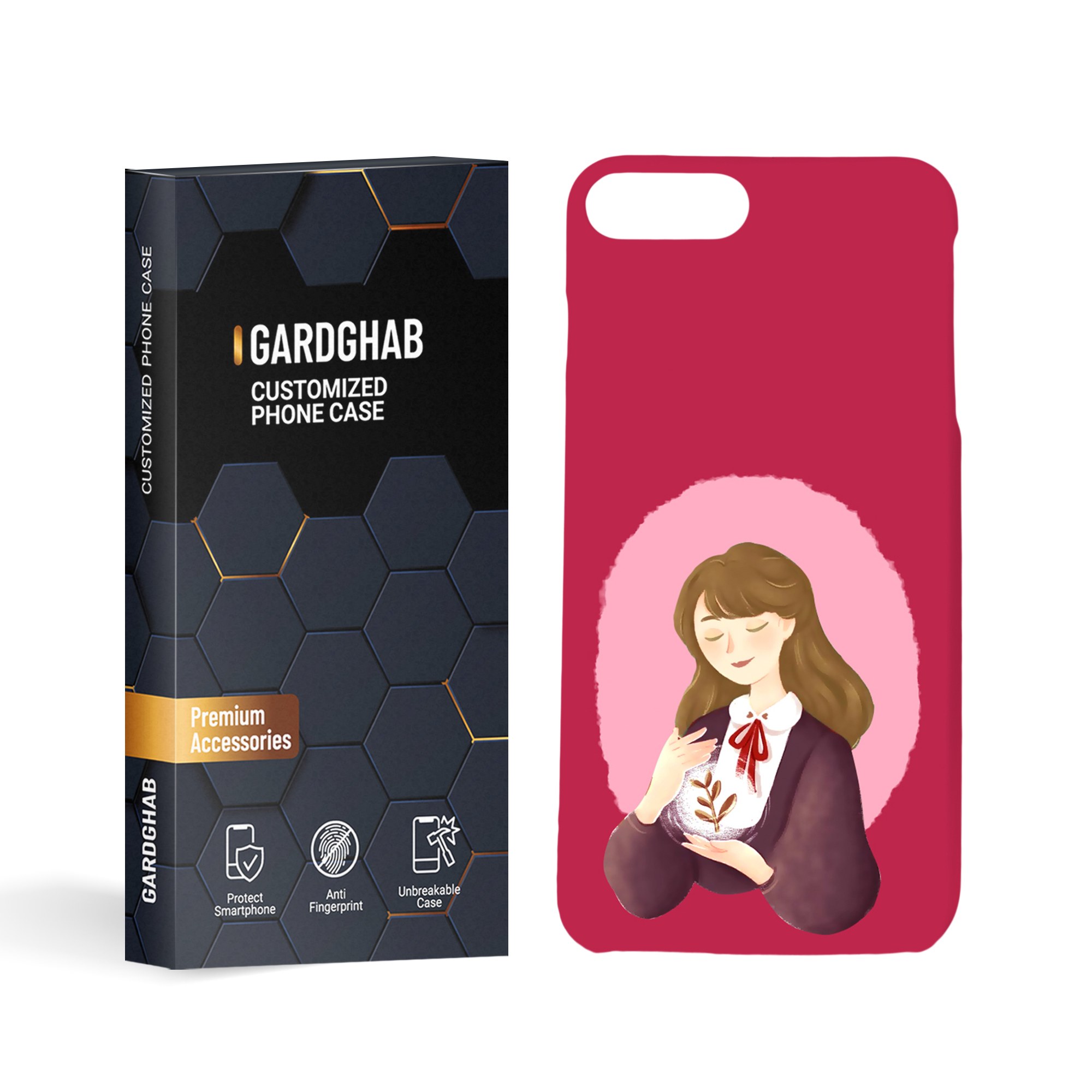 کاور گارد قاب دخترانه مدل g1110 مناسب برای گوشی ایفون 7plus 