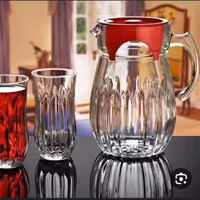 پارچ و لیوان درب دار ایرانی 