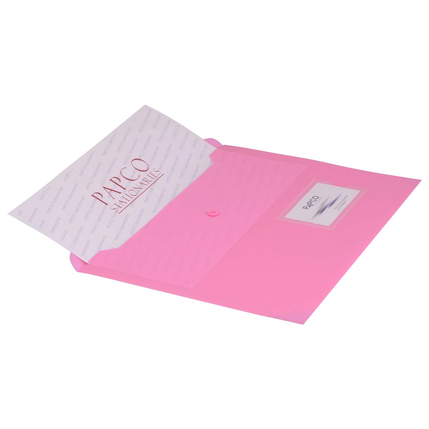 پوشه دکمه دار پاپکو - سایز a4 - بسته 36 عددی -مات -  بیزینس- A4-116BT-الوان