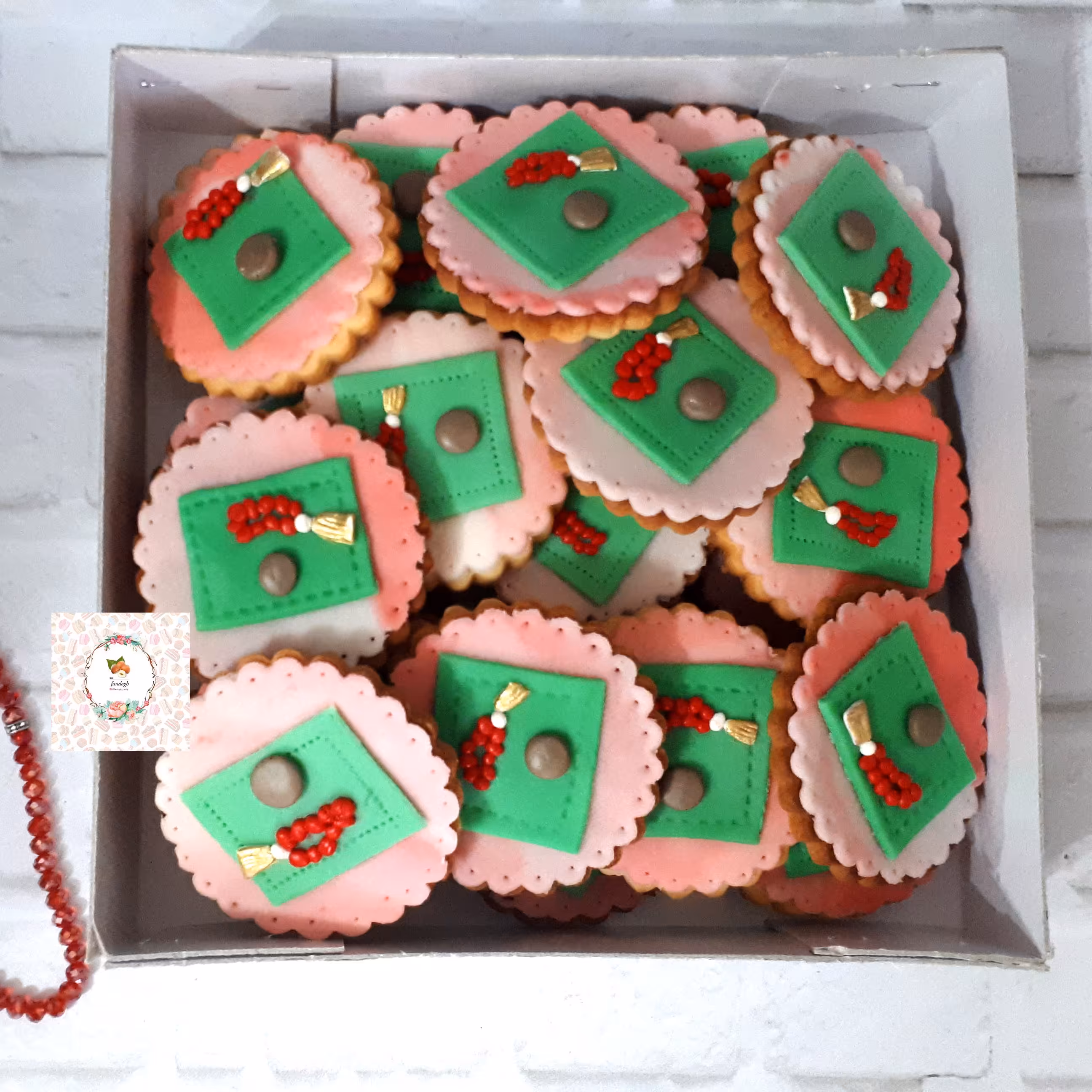 پک 10 عددی کوکی فوندانت جشن تکلیف