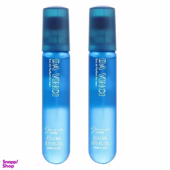 عطر جیبی مردانه ژک ساف (Jacsaf) مدل داوینچی حجم 22 میلی‌لیتر بسته 2 عددی