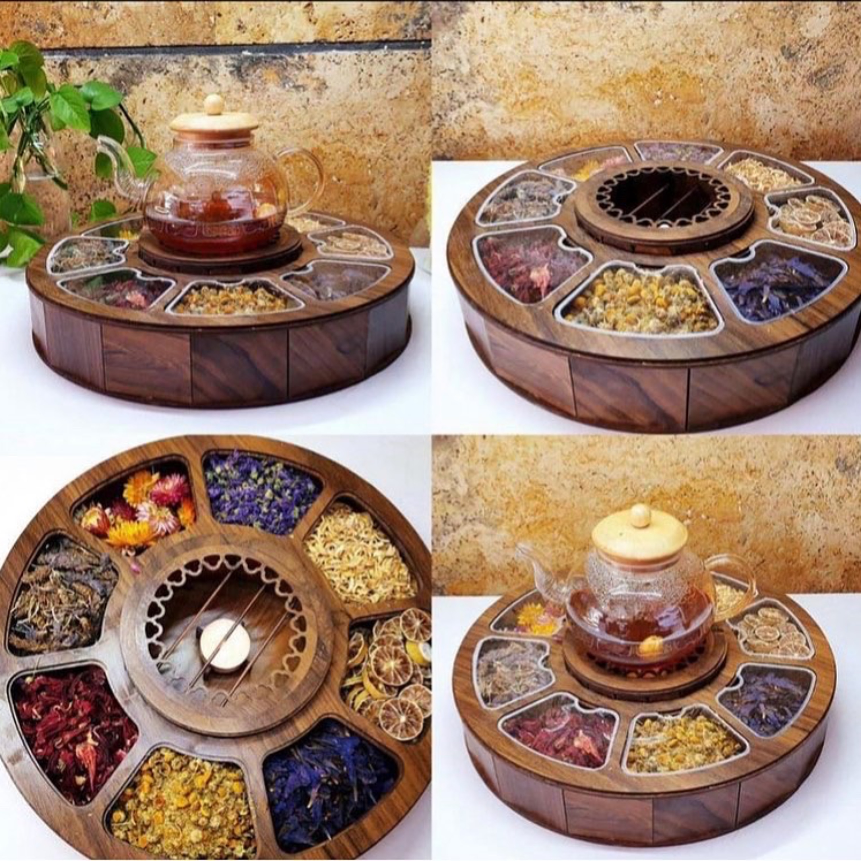 تی بگ چوبی وارمر دار دایره ای