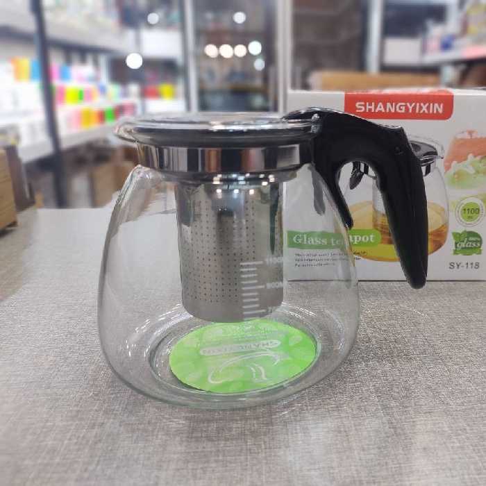 قوری پیروکس دسته مشکی