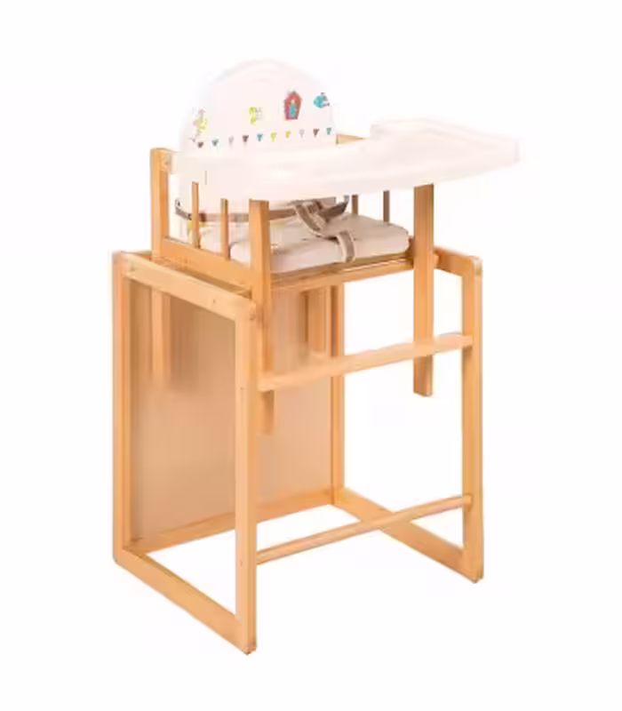 صندلي غذای میز و صندلی شو با سینی پلاستیکی ربا Roba Combination High Chair Forest Wedding