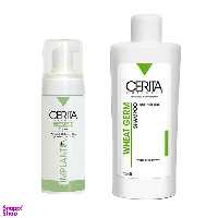 پک فوم کاشت مو و شامپو جوانه گندم سری تا (Cerita) مدل Hair بسته 2 عددی
