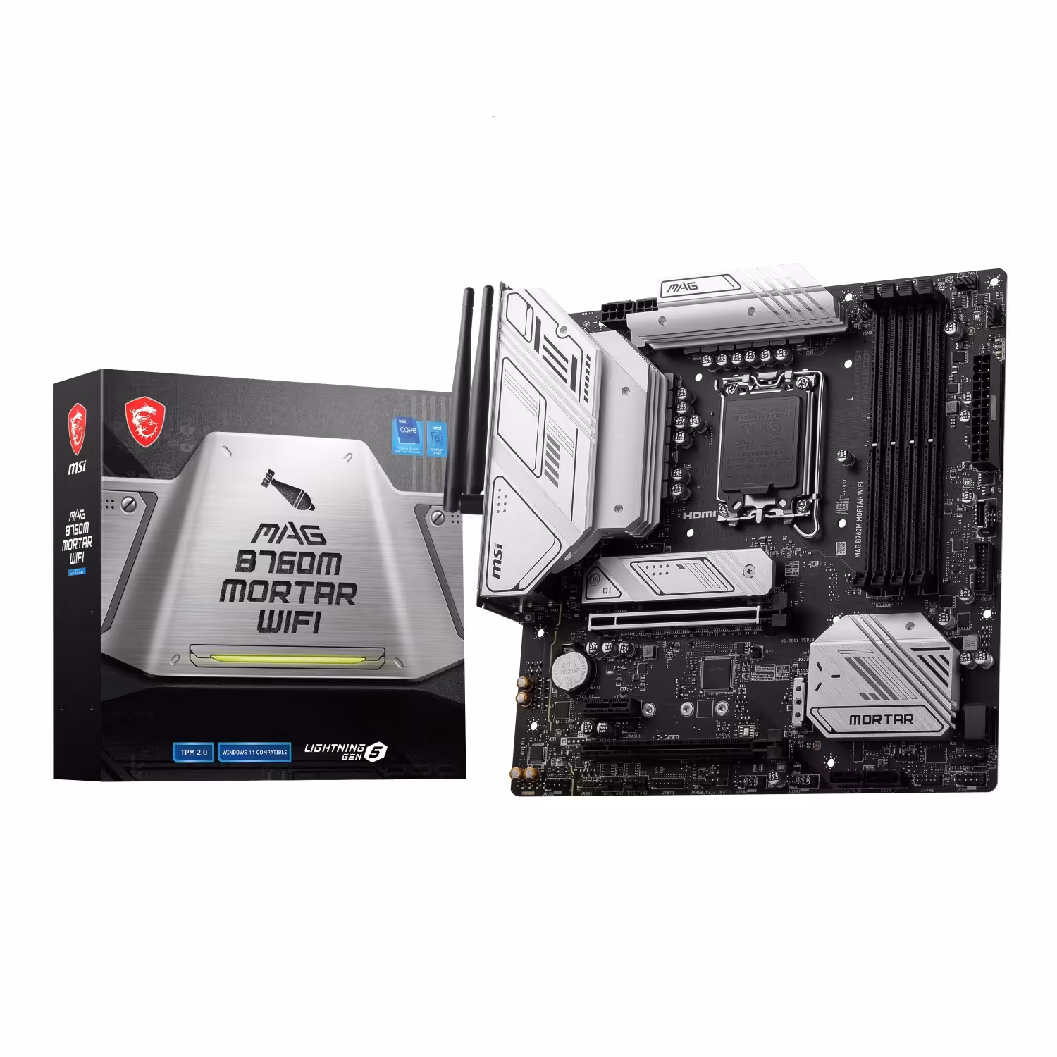مادربرد ام اس آی مدل MAG B760M MORTAR WIFI DDR4