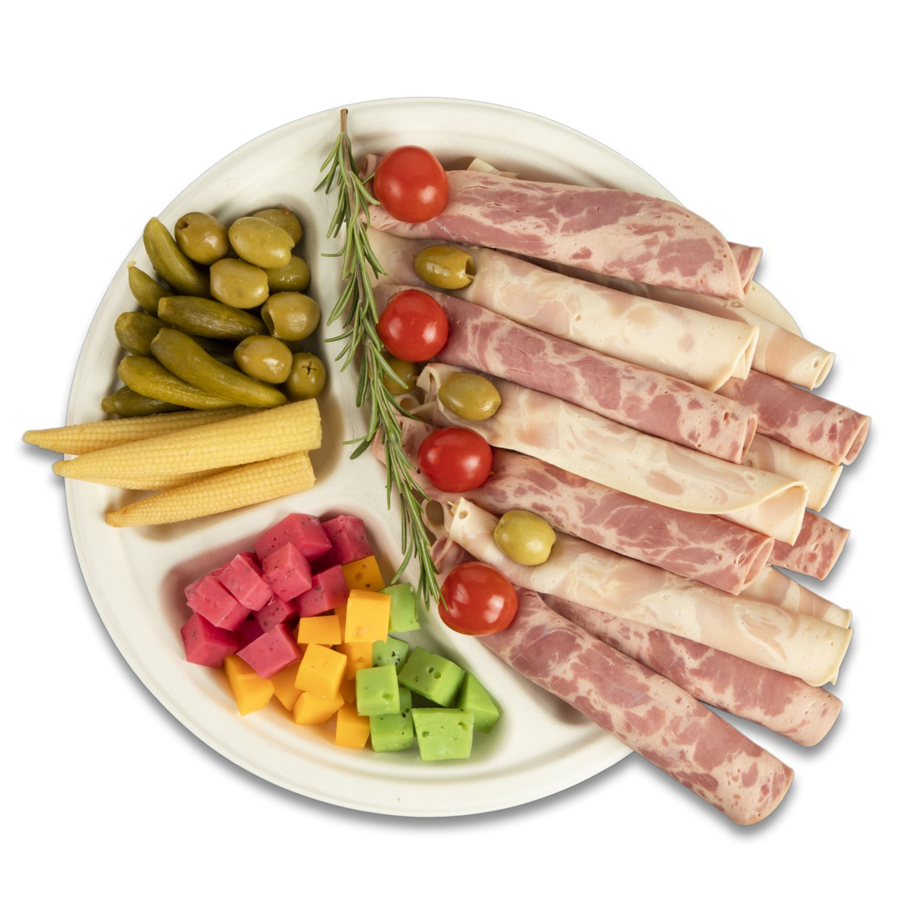 سلف سه خانه یکبار مصرف یک بسته 125 عددی