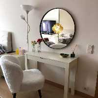 آینه گرد قاب فلزی | قطر 90 سانتیمتر - آینه اول