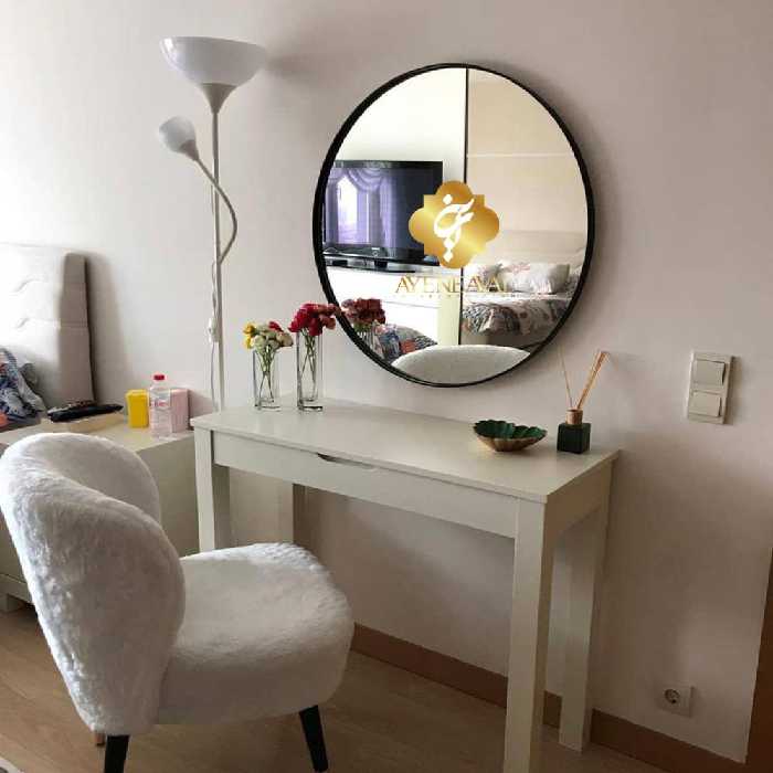 آینه گرد قاب فلزی | قطر 90 سانتیمتر - آینه اول