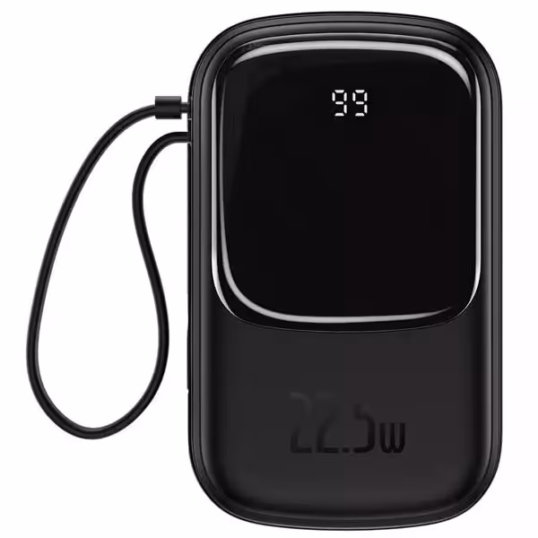 پاوربانک باسئوس توان 22.5 وات همراه با کابل متصل تایپ سی مدل Qpow PPQD-I01
