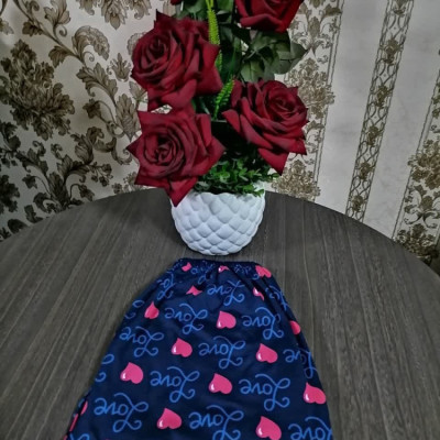 شلوار نخ پنبه اعلا شلوار زنانه شلوار دخترانه شلوار راحتی شلوار خانگی طرح قلب
