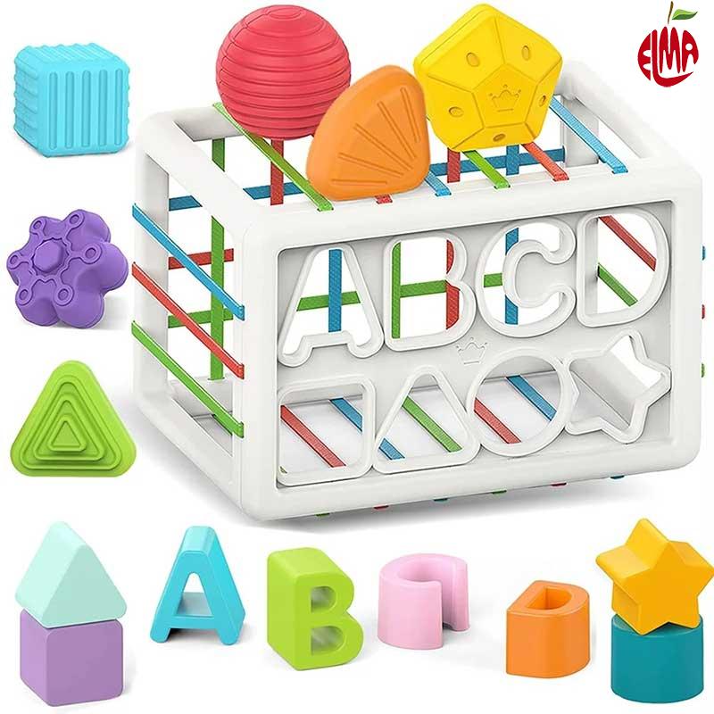 مکعب هوش جایگذاری اشکال هندسی و حروف He-0209 هانگر Huanger