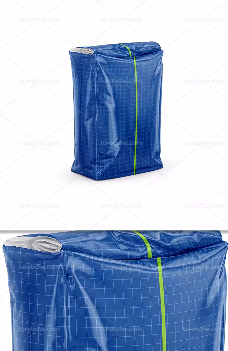 موکاپ بسته بندی کیسه ای | گرافیک با طعم تربچه