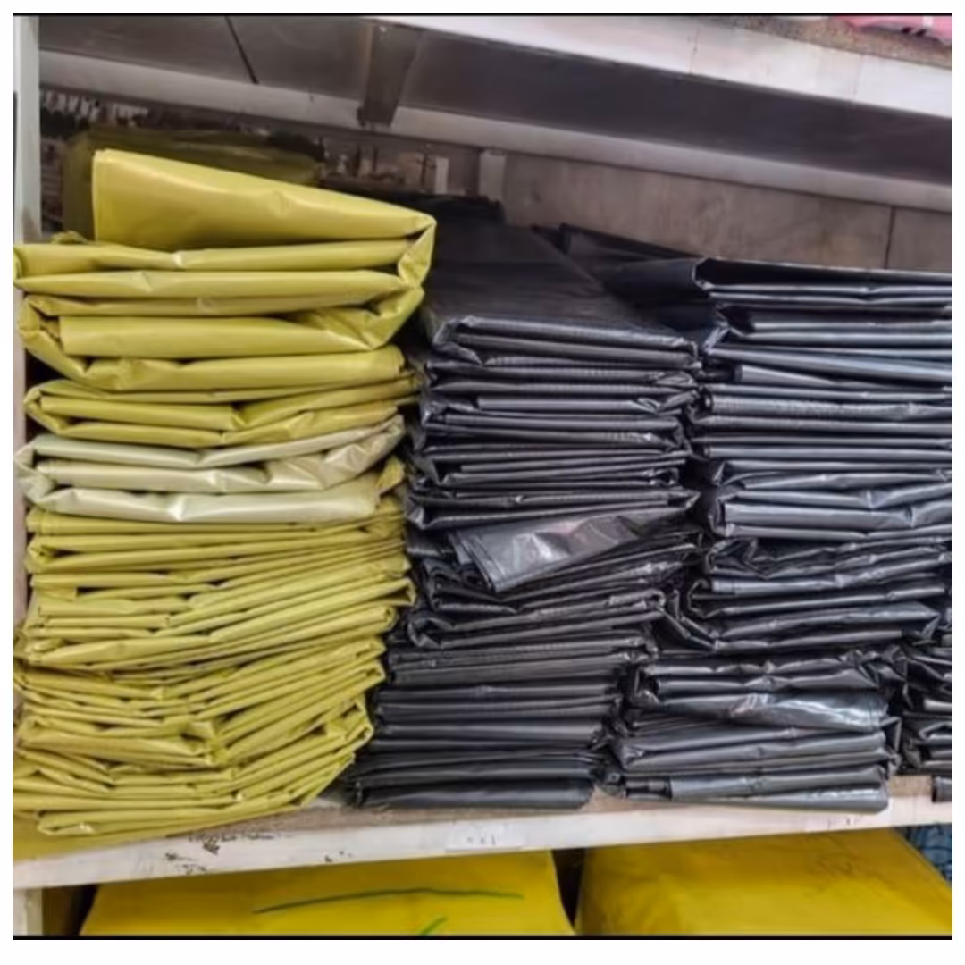 کیسه زباله زرد بسته 100 کیلویی ( 4 کیسه 25 کیلویی ) در ابعاد مختلف ارسال بصورت پس کرایه