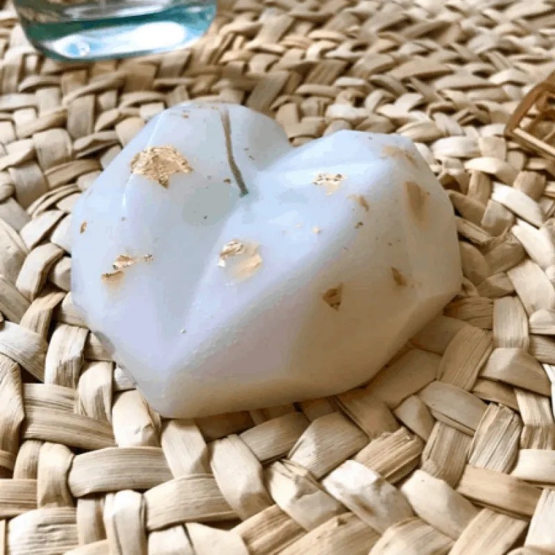 شمع  اوریگامی طرح قلب سایز بزرگ در رنگ های مختلف