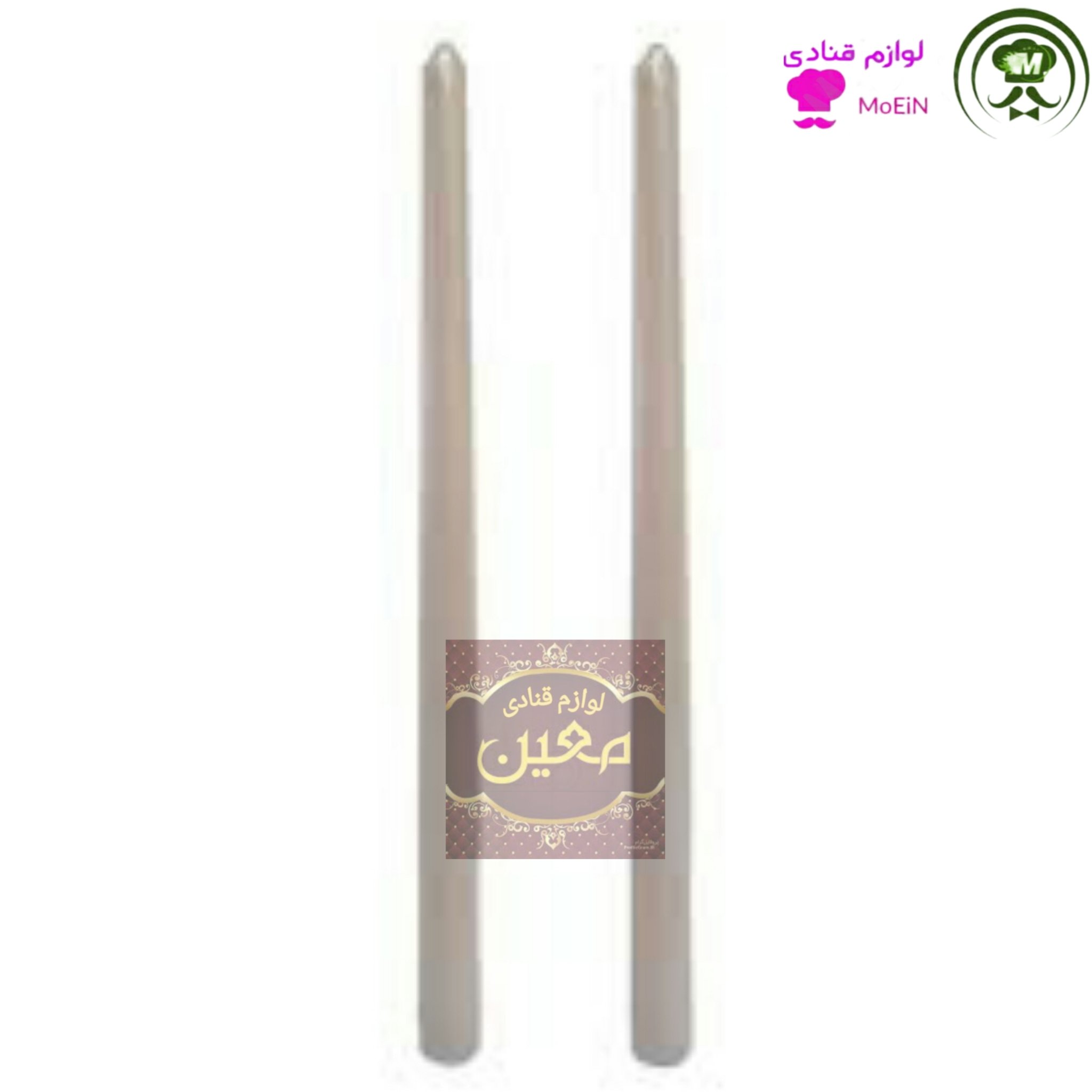 شمع 30 سانتی اکلیلی سفید یک عددی