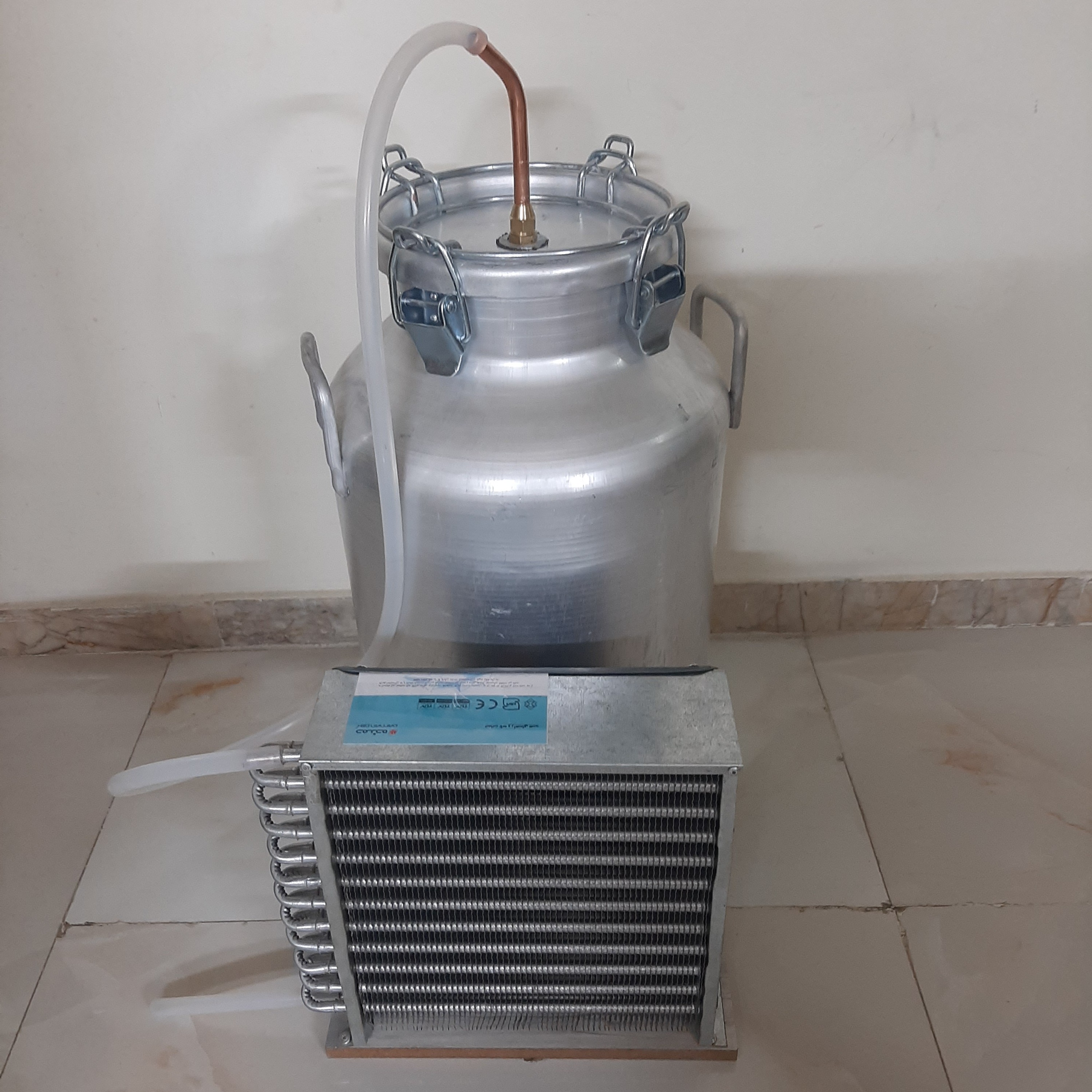 بیدون دیگ 40 تقطیر گلابگیر عرقگیر با کندانسور استیل 304