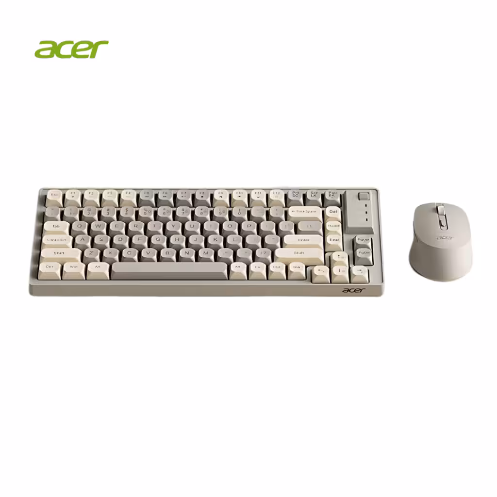 ست موس و کیبورد ایسر مدل Acer OCC204 Mouse And Keyboard 86-Key Set Wireless Bluetooth RGB