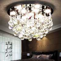 لوستر  سقفی دایره 60 سانت بدنه استیل همراه با لامپ(پس کرایه )