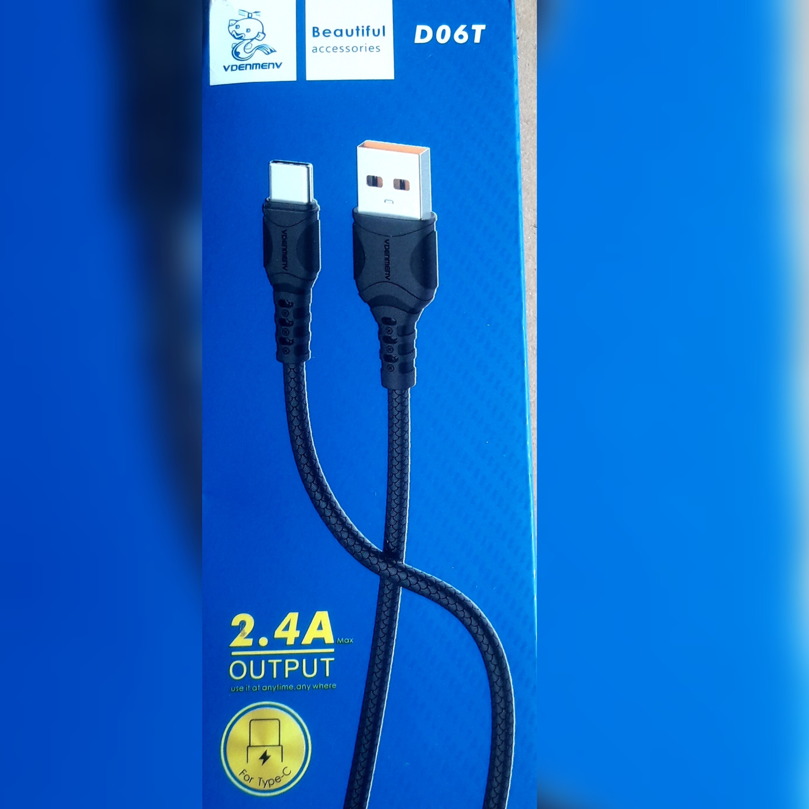 سیم شارژرخارجی برای گوش های اندرویدوتایپ سی جنس خوب