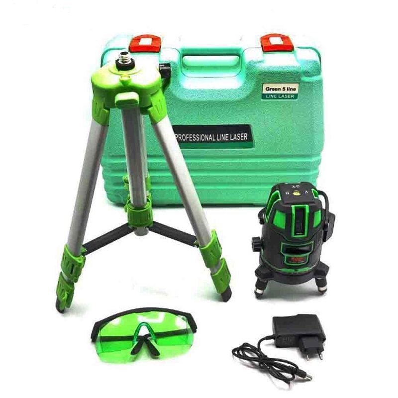 تراز لیزری پنج خط 360 درجه نور سبز