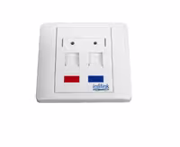 Face Plate دو پورت Infilink مدل IP-FPBS2P - فروشگاه اینترنتی طیف سنتر